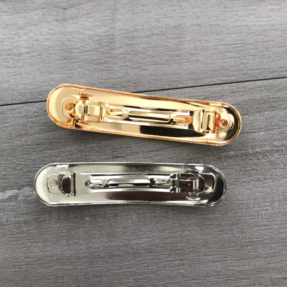 Bundle | Set of 2 Fashion Hair Barrettes Silver & Gold - Picture 2 of 4